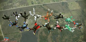 14-way Skydivers Over Sixty Record
