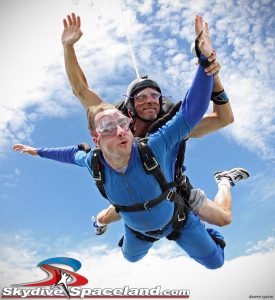 Checking altitude during a skydive