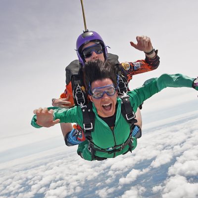 Father's Day tandem skydive over Spaceland