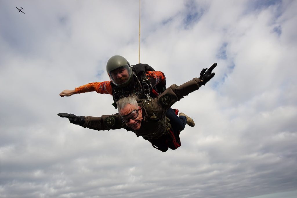 Governor Abbott skydiving in San Marcos!