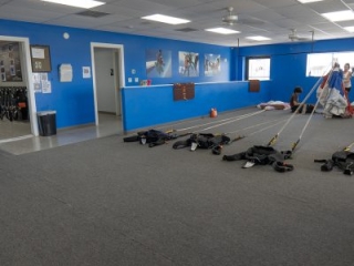 Skydive Spaceland San Marcos: Tandem Parachute Packing Area Skydive Spaceland San Marcos: Tandem Parachute Packing Area
